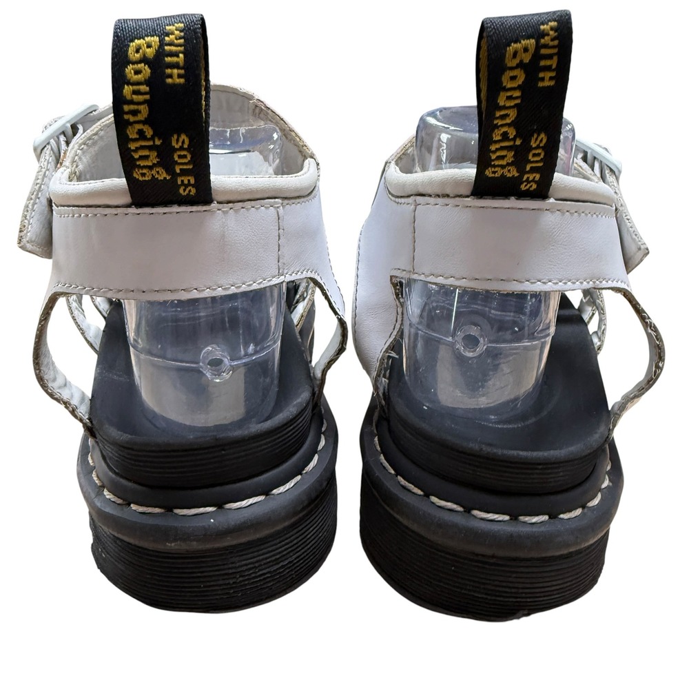 Dr. Martens Blaire White Leather Gladiator Platform Sandals Womens 9 JY004 SK12T - Picture 6 of 8